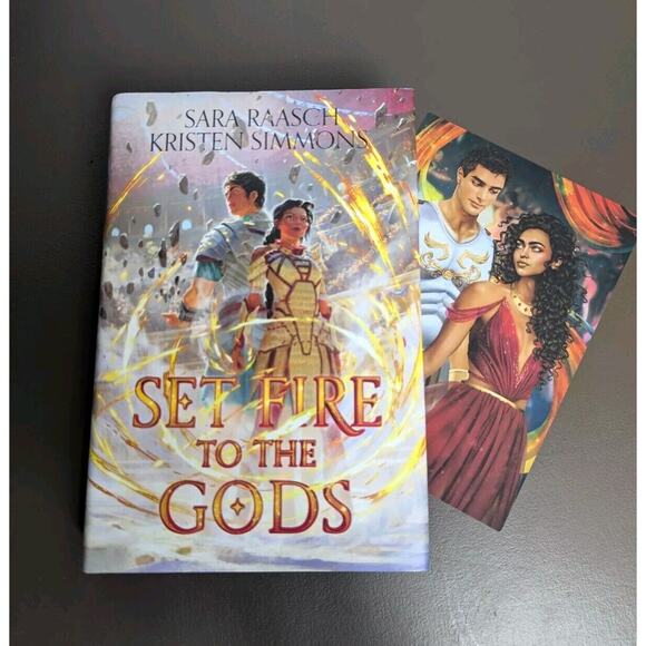 n/a Other - Set Fire To The Gods Litjoy Signed Insert Card Letter Reversible Cover Jacket